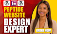 setup peptide website, peptide store, fda complitant, peptide wordpress website