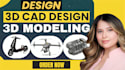 do prototypable 3d product modeling, cad design, rendering and 360 animation