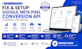 set up ga4 google analytics 4, GTM and meta pixel ads conversion tracking expert