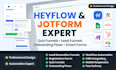 create professional heyflow onboarding flows and jotform forms