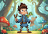 create cartoon illustrations, 2d cartoon character designs