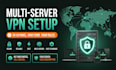 install and configure a multi server VPN panel with 3x UI