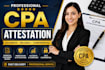 assist with CPA attestation and certified accounting document services