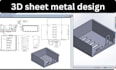 3d sheet metal technical drawing 3d cad model enclosure part fabrication drawing