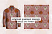create pattern luxurious outfit featuring a cool batik style
