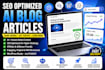 create SEO optimized ai blog articles
