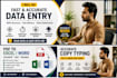 do excel data entry PDF to excel copy paste