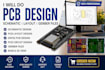do pcb design schematic layout, esp32 pcb design pcb circuit and gerber files