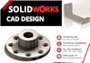 design mechanical parts in solidworks and autocad