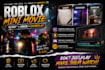 create a cinematic roblox mini movie with script, voiceover and gameplay