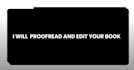 proofread and edit your book
