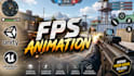 create fps weapon animations for ue5 or unity for idle, fire, reload, ads