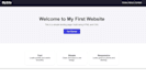 design a responsive HTML CSS landing page