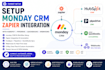 setup monday crm zapier integration with hubspot pipedrive quickbooks webhooks
