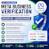 do meta business verification, setup whatsapp API and fix business manager issue