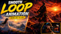 animate your character into a smooth loop animation