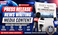 write professional press releases and news articles