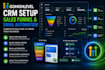 setup gohighlevel crm, sales funnel and email automation