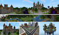 build a custom minecraft server spawn lobby hub castle city map and survival map