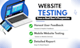 test your website on mobile and provide honest user feedback