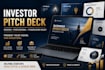 design a professional investor pitch deck for startups and fundraising
