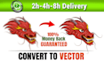 do professional vector tracing, and convert any image, logo to vector