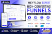 build a high converting heyflow funnel with CRM integrations
