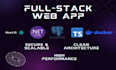 build full stack web applications using net core and react