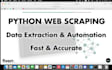 be your professional python web scraper and data scraper