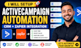 setup activecampaign automation CRM with zapier integration