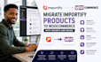 migrate importify products to woocommerce with variants and images
