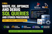 optimize and fix sql queries