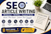 write SEO optimized articles