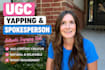 create yapping spokesperson videos for your  service, product