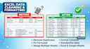 organize, deduplicate, and format your database perfectly