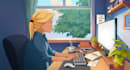 create loop lofi animation image and video for your social media content