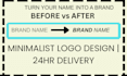 do professional minimalist brand design in 24h delivery