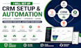 set up apollo io hubspot pipedrive CRM and zapier automation