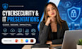 design cybersecurity, IT presentation, saas pitch deck powerpoint