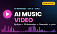 create ai music video with lip sync, 3d animation and lyrics