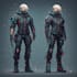 design anime character , cyberpunk character