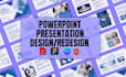 design, edit business presentation high quality powerpoint webinar presentation