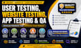 beta test your app, website, game and provide QA user testing feedback