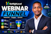 create gohighlevel webinar funnel with automation and CRM