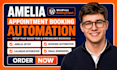 setup amelia appointment booking automation in wordpress