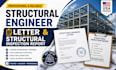 write a structural engineer letter and structural inspection report
