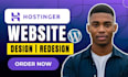 build hostinger website design hostinger redesign hostinger fix wordpress issues