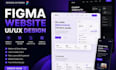 design figma website UI UX redesign figma prototype wireframe website mockup