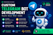 develop a custom telegram bot in python