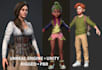 game ready character low poly model unity 3d character rigging unreal engine fbx